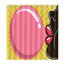Африканский женский Яркий розовый воздушный шар для ванной занавеска для душа водонепроницаемый полиэстер и 12 крючков банные Аксессуары для штор S 2024 - купить недорого