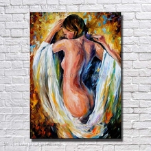 Beautiful  Hand Made Oil Painting On Canvas Nude Girl Oil Painting  Modern Canvas Wall Art Home Decor Picture no Framed 2024 - buy cheap