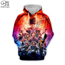 Men's clothing Horror Stranger Things Season 3 Print autumn Hoodies Men long sleeve Sweatshirt women Casual pullover zipper Tops 2024 - buy cheap