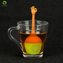 5 piezas de mano silicona gestos Infusor de té Pose Filtro de té difusor reutilizable colador de té de hierbas de hoja de herramientas 2024 - compra barato