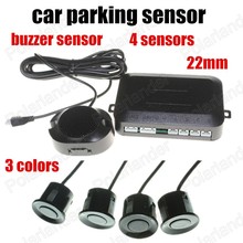 Wholesale 3 Colors Universal 12V 4 Parking Sensors switch 22mm Car Reverse Backup Rear Radar System Sound Alarm Indicator 2024 - buy cheap