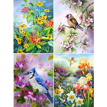 Diamond Embroidery Sale Birds And Flowers Diamond Painting Full Square Animal Cross Stitch Rhinestone Mosaic Decoration HYY 2024 - compre barato