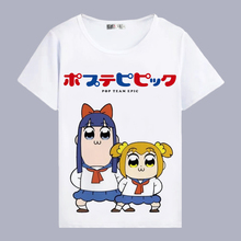 Japanese Anime POP TEAM EPIC Summer T Shirt Poputepipikku Cosplay T-Shirt Pipimi Popuko Top Tee Halloween Cosplay Costume 2024 - buy cheap