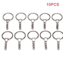 10pcs  Polished  Keyring DIY Keychain Short Chain Split Ring Key Rings Key Chains Accessories 30mm 2024 - buy cheap