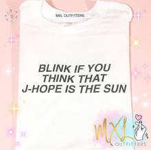 OKOUFEN KPOP BLINK IF YOU J-Hope is the Sun футболка уличная мода наряды с буквенным принтом топы футболки Tumblr хипстерская футболка 2024 - купить недорого