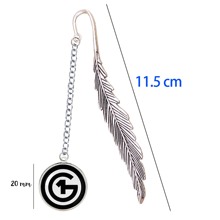 O1G Hungary Metal Bookmark LOGO Badge Pendant Feather Pin Binder Index Divider For Fans Reading Book Marque Page Mate Marker 2024 - buy cheap