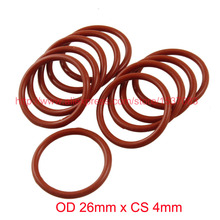 OD 26mm x CS 4mm silicone o ring oring o-ring sealing rubber 2024 - buy cheap