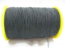 Rollo de cuerda elástica negra para Cord-0.5mm, cuerda de abalorios, cuerdas para ropa, accesorio de costura, 500m 2024 - compra barato
