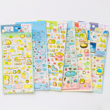 Kawaii Sumikko Gurashi Whale Bullet Journal, papelería decorativa, pegatinas de PVC, álbum de recortes, etiqueta de palo de recuerdo artesanal 2024 - compra barato
