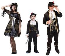 Pirate costume for family adult pirates cosume set kid children couple costume halloween party clothing 2024 - buy cheap