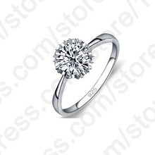 High Quality 925 Sterling Silver Jewelry Classic Engagement Ring 4 Size AAA  CZ  Ring Jewelry Fast Shipping 2024 - buy cheap