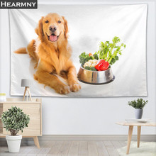 Golden Retriever-tapiz de pared con decoración del hogar, tapiz de Anime para colgar en la pared, de bosque, para dormitorio, 130x150CM,140x250CM 2024 - compra barato