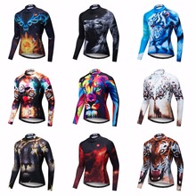 3D cycling long jersey Men Mountain Bike jersey 2018 MTB Bicycle clothing long sleeve Road Top Maillot Ropa Ciclismo breathable 2024 - buy cheap