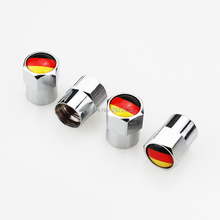 40 x Car Styling Stainless Zinc Alloy Germany National Flag Car Tire Valve Caps Wheel Tires Tyre Stem Air Cap Airtight Covers 2024 - buy cheap