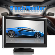 Panel Digital TFT LCD de 5 pulgadas para coche, Monitor a Color de Vista trasera con entrada de vídeo bidireccional para cámara de marcha atrás, DVD, 480x272 2024 - compra barato