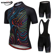 Weimostar 2021 roupas de ciclismo dos homens mountain bike roupas secagem rápida bicicleta wear manga curta conjunto camisa ciclismo 2024 - compre barato