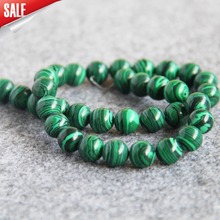 Hot New For Necklace&Bracelet 10mm Green Turkey Stone Beads Stripe DIY Howlite Loose Beads Accessory Parts 15inch Jewelry Making 2024 - buy cheap