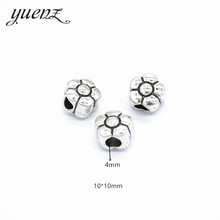 YuenZ 8pcs Antique Silver color Big Hole flower Beads Spacers Beads Fit European Charm Jewelry Accessories DIY Findings R181 2024 - buy cheap