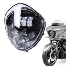 Farol de led com 7 polegadas 60w para motocicleta, lâmpada de direção com feixe hi-lo para quem ama o cruzamento do campo de 2010 a 2016 2024 - compre barato