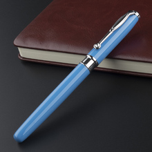 luxury blue Metal Ballpoint Pen Business Office Medium Nib Ball Pens for Writing Student School Stationery Gifts 2024 - buy cheap