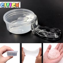 Crystal Glue Glitter for Slime Transparent Fluffy lizun Plasticine Clay Light Polymer Clay Kids Antistress Toy Supplies 2022 - buy cheap