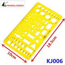 17cm plastic Electrical templates Students' Physical electrical Drawing ruler Circuit design drawing board KJ006 2024 - buy cheap
