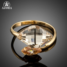 AZORA Gold Color Dream Crystal Adjustable Size Rings for Women Rings Marquise Cut Cubic Zirconia Cocktail Party Rings TR0188 2024 - buy cheap