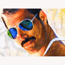 Freddie Mercury 5D Diy Pintura Diamante Praça Cheia/Rodada Diamante Strass Bordados Mosaico WG1185 do Ponto da Cruz de Decoração Para Casa 2024 - compre barato