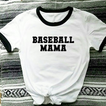 Футболка Sugarbaby для бейсбольной мамы, модные повседневные топы с коротким рукавом, футболка для бейсбольной мамы, хипстерская футболка, подарок для мамы, эстетическая одежда 2024 - купить недорого