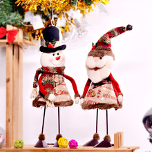 New Creative Dynamic Swing Santa Claus Snowman Dolls Standing Ornaments Christmas Decoration Supplies Kids Gifts Christmas Gift 2024 - buy cheap