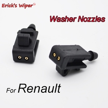 Erick's Wiper 2Pcs Front Windshield Wiper Washer Jet Nozzle For Renault Scenic 2 2003 - 2009 OE#8200082347 2024 - buy cheap