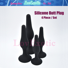 4Pecs /  Lot  Anal Sex Toys, Touch Smooth  Silicone Butt Plug, Sex Plugs Set,  Anal Plug, Adult Sex Toys Erotic For Couple 2024 - buy cheap