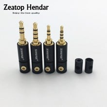 100Pcs 2.5 / 3.5 mm  3 / 4 Pole Stereo Male Jack 2.5mm 3.5mm Audio Plug Connector DIY Solder Adapter for Shure 2mm 4mm 6mm Cable 2024 - buy cheap