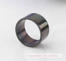 Оптовая продажа 12 мм черная глазурь высокое качество 316L плоский широкий провод поверхность кольца из нержавеющей стали 2024 - купить недорого