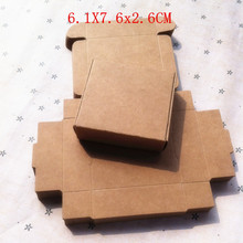Wholesale 6.1*7.6*2.6cm Packaging Kraft Tray Small jewelry tray Candy box Chocolate Biscuit Food Gift Crates 100pcs/lot 2024 - buy cheap