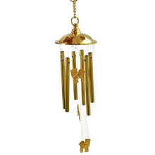 Incrível Chi Lin Graça 6 Tubo de Ressonância Profunda Capela Windchime Sinos Sinos de Vento Porta Pendurado Casa SKU AA313 2024 - compre barato