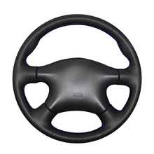 Capa de volante de carro em couro artificial com poliuretano para nissan almera n16, pathfinder, almera x-trail, renault, samsung sm3 m45 2024 - compre barato