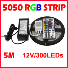LED Strip 5M 60LEDS/m 5050 SMD 44Key IR Remote Controller 12V Power Adapter Flexible Light Tape Waterproof Home 2024 - buy cheap