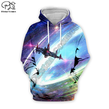 Sudadera con capucha para hombre y mujer, suéter Unisex de manga larga con estampado 3d de galaxia colorida del universo, estilo harajuku 2024 - compra barato