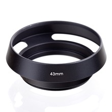 43mm 43 mm Black Metal Vented Camera Lens Hood For Leica M 43mm Thread Lens 2024 - buy cheap
