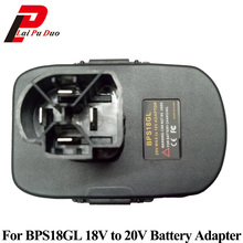 Adaptador de conversión de batería de litio BPS18GL de 18V a 20V, para Black & Decker, para baterías de iones de litio de níquel de SF CRAFTSMAN 2024 - compra barato