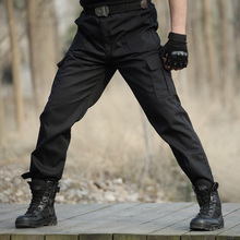 Брюки-карго мужские тактические, Походные штаны для спорта на открытом воздухе, армейские боевые черные охотничьи штаны, рабочие брюки 2024 - купить недорого