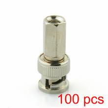 100x BNC Male Twist-on RG59 Connector for CCTV Coax Coaxial Security Cameras 2024 - buy cheap