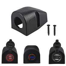 1 Hole Auto Motorcycle Car Charger Tent Power Adapter Cigarette Lighter Socket Base Tent Auto USB Charger Socket Base 2024 - buy cheap