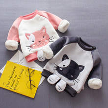 Baby Boy Sweater Bebe Cartoon Warm Clothes Kids Girl Long Sleeve Casual Thicken Tops Infant Boy Winter Clothing Suit 2024 - buy cheap