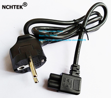 NCHTEK European AC Power Cord CEE7 Male to Angled IEC 320 C5 Female Plug Power Cable About 1M/Free Shipping/5PCS 2024 - buy cheap