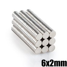 50Pcs Neodymium Magnet Disc 6x2mm N35 Permanent NdFeB Small Round Super Strong Powerful Magnetic Magnets For Craft 2024 - buy cheap
