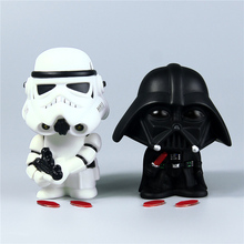 10Cm Star Wars Bobblehead Toy Master Yoda Darth Vader Stormtrooper Action Figure Bobblehead Toys Lightsaber Car ornamen 2024 - купить недорого