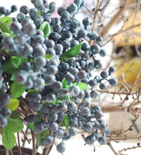 10pcs Decorative Blueberry Fruit Berry Artificial Flower Silk Flowers Fruits For Wedding Home Decoration Artificial Plants 2024 - buy cheap