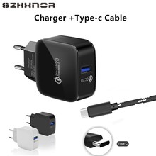 Cargador rápido QC3.0, 3,0, para xiaomi mi a1, htc u11, Asus ZenFone 3 Zoom ZE553KL, AR ZS571KL, 3 ZE552KL + USB tipo C 2024 - compra barato